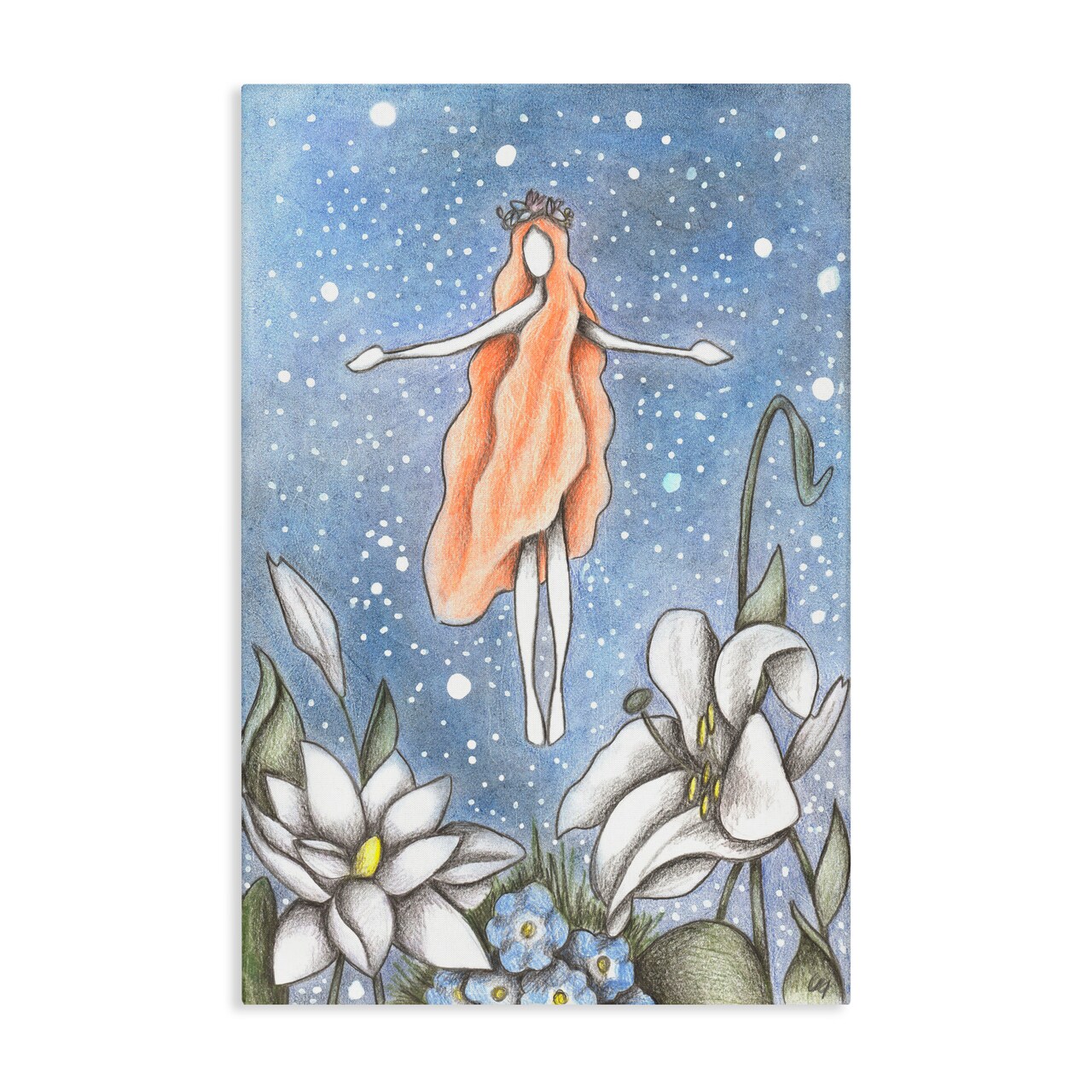 Stupell Industries Mystical Garden Fairy Sparkle Canvas, design by Cecilia Battaini